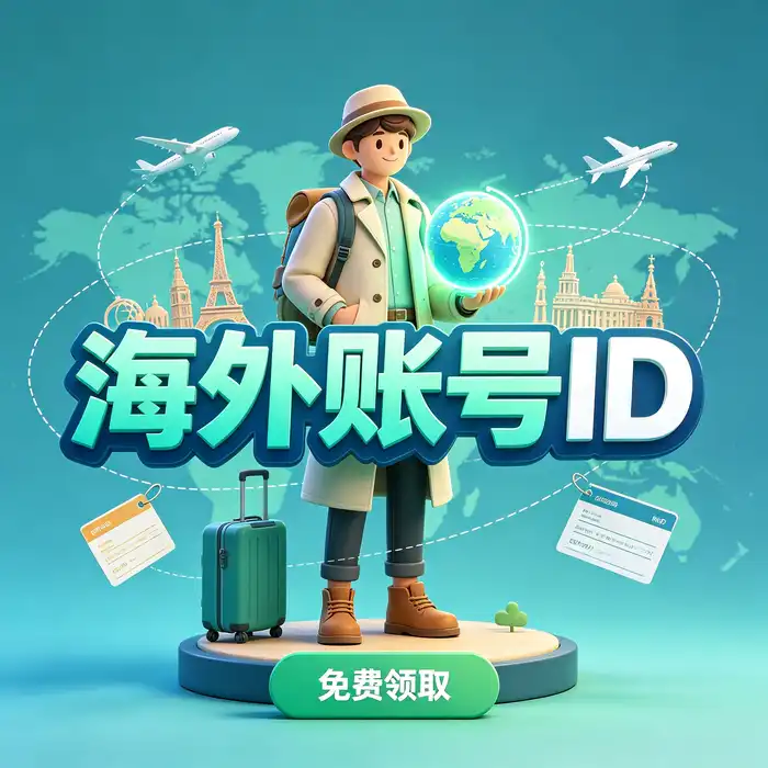 香港账号iOS与美区ID共享使用方式的地区和应用商店访问概念图